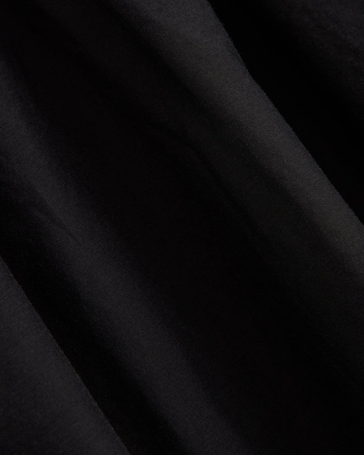 Pull-On Maxi Skirt in Cotton Silk | Black