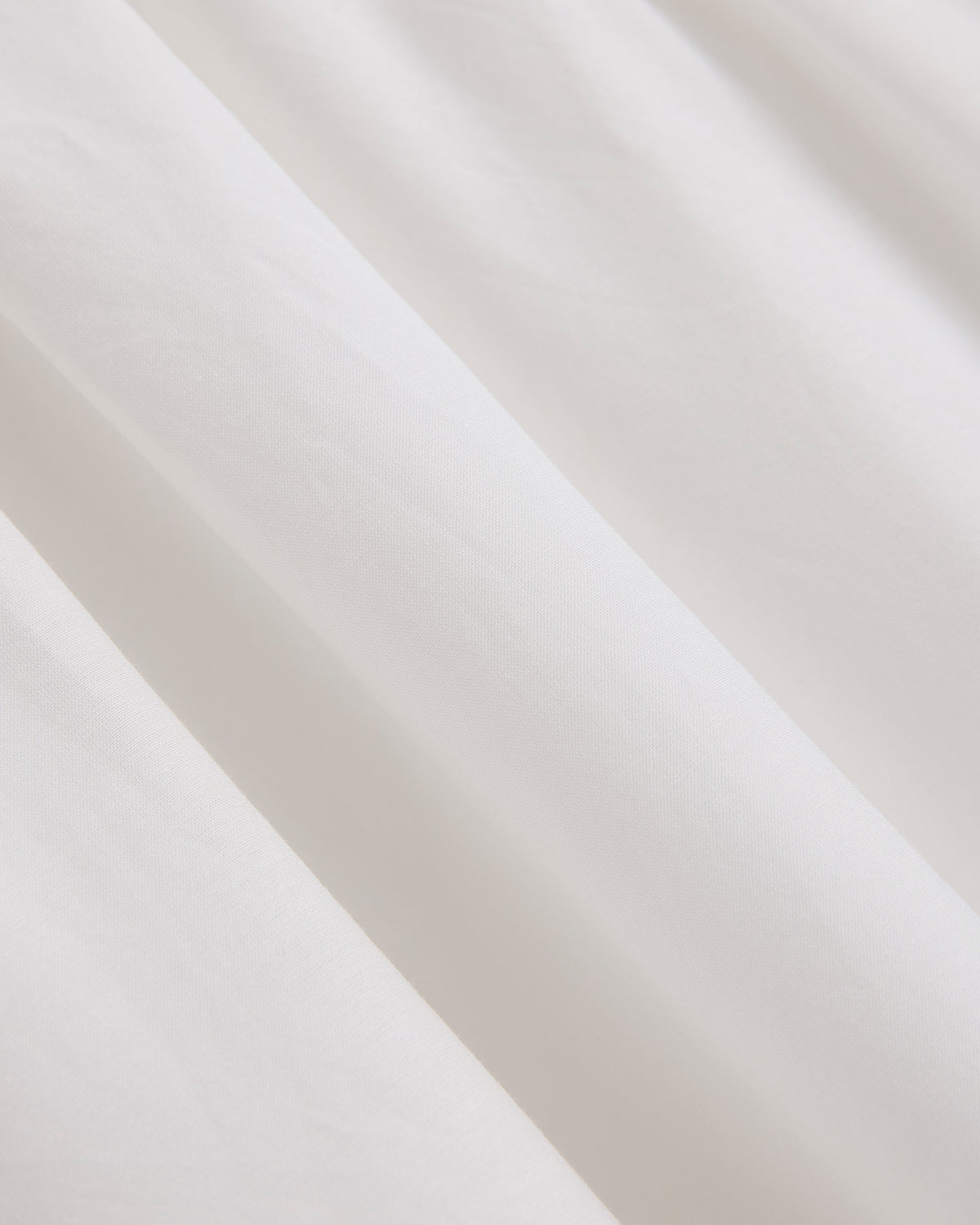 Pull-On Maxi Skirt in Cotton Silk | White