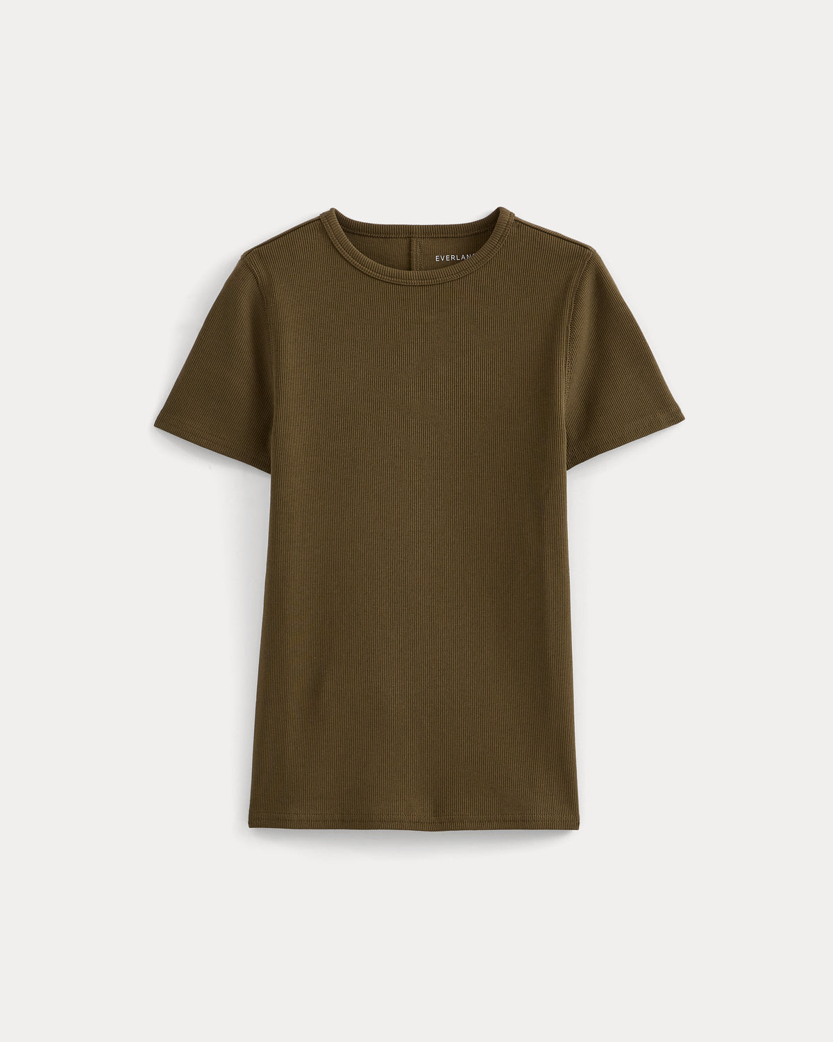 Effortless Rib Short-Sleeve Crew | Beech