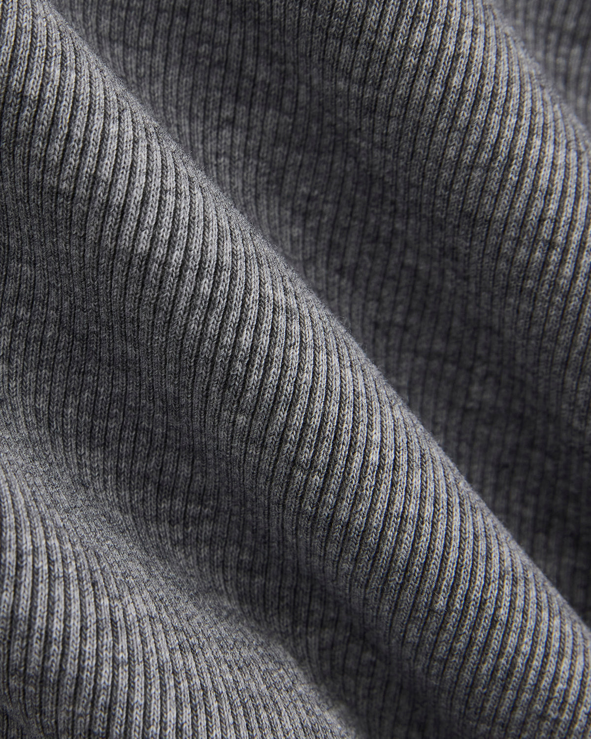 Effortless Rib Short-Sleeve Crew | Vintage Heather Grey