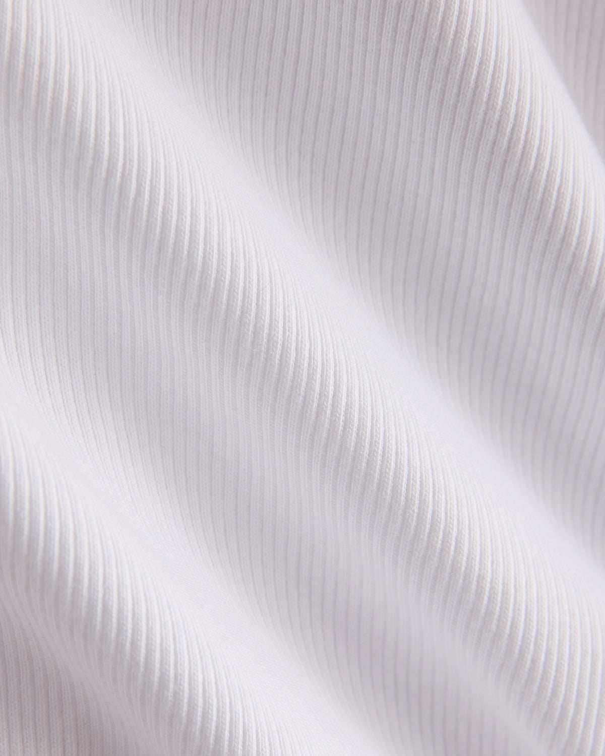 Effortless Rib Short-Sleeve Crew | Optic White