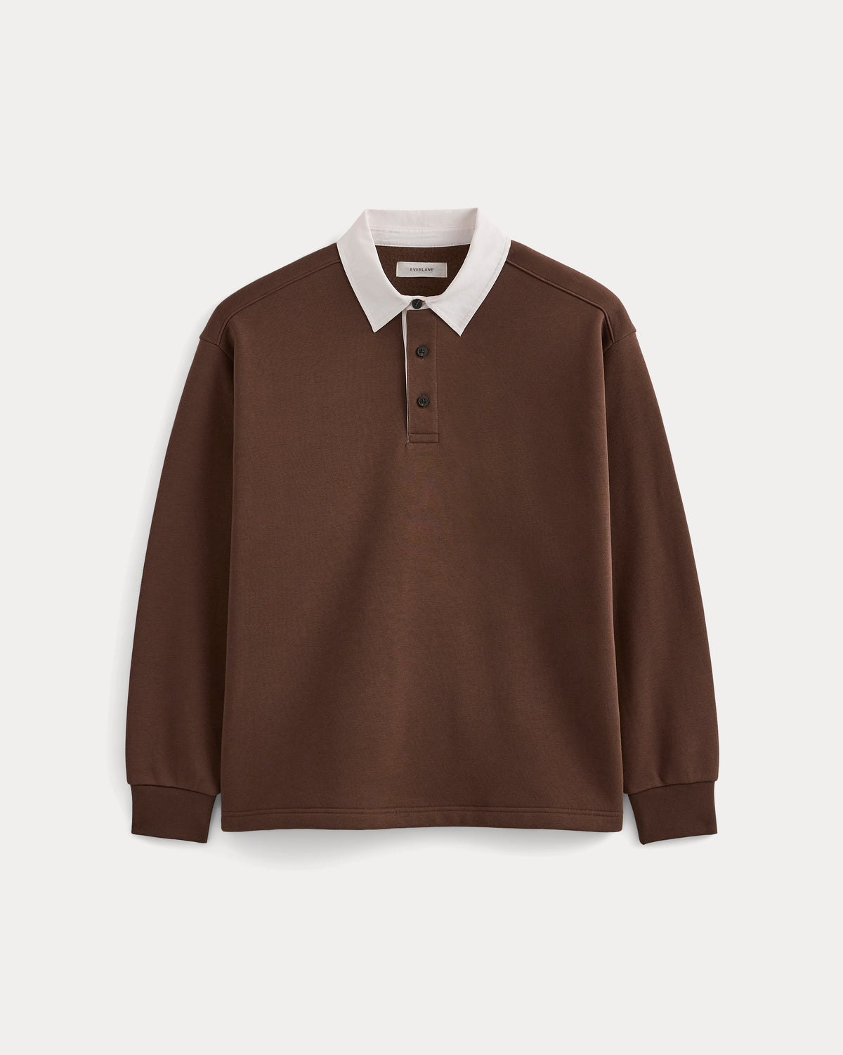 Luxe Fleece Rugby Polo | Cocoa