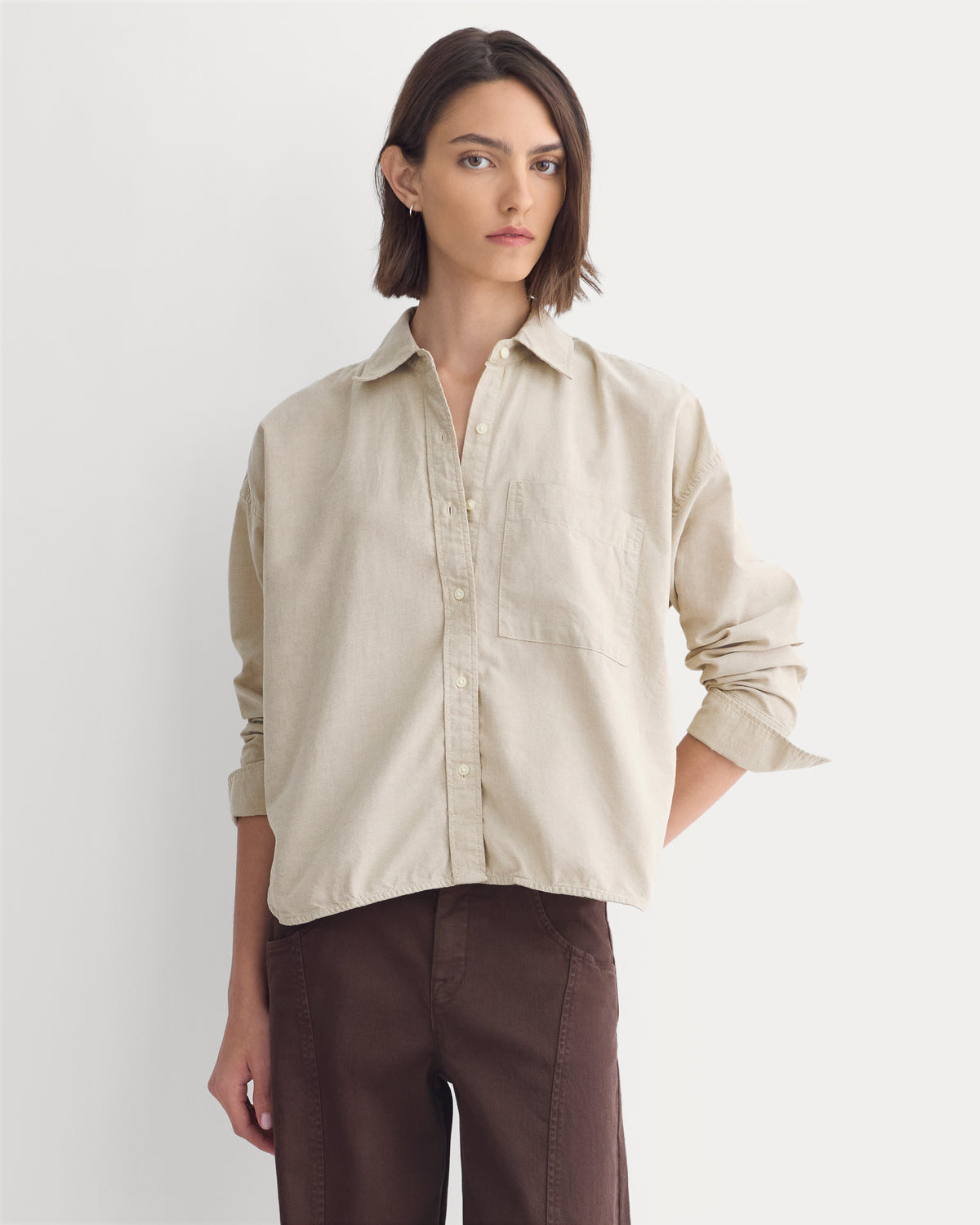 Oxford Boyfriend Shirt | Chinchilla Chambray