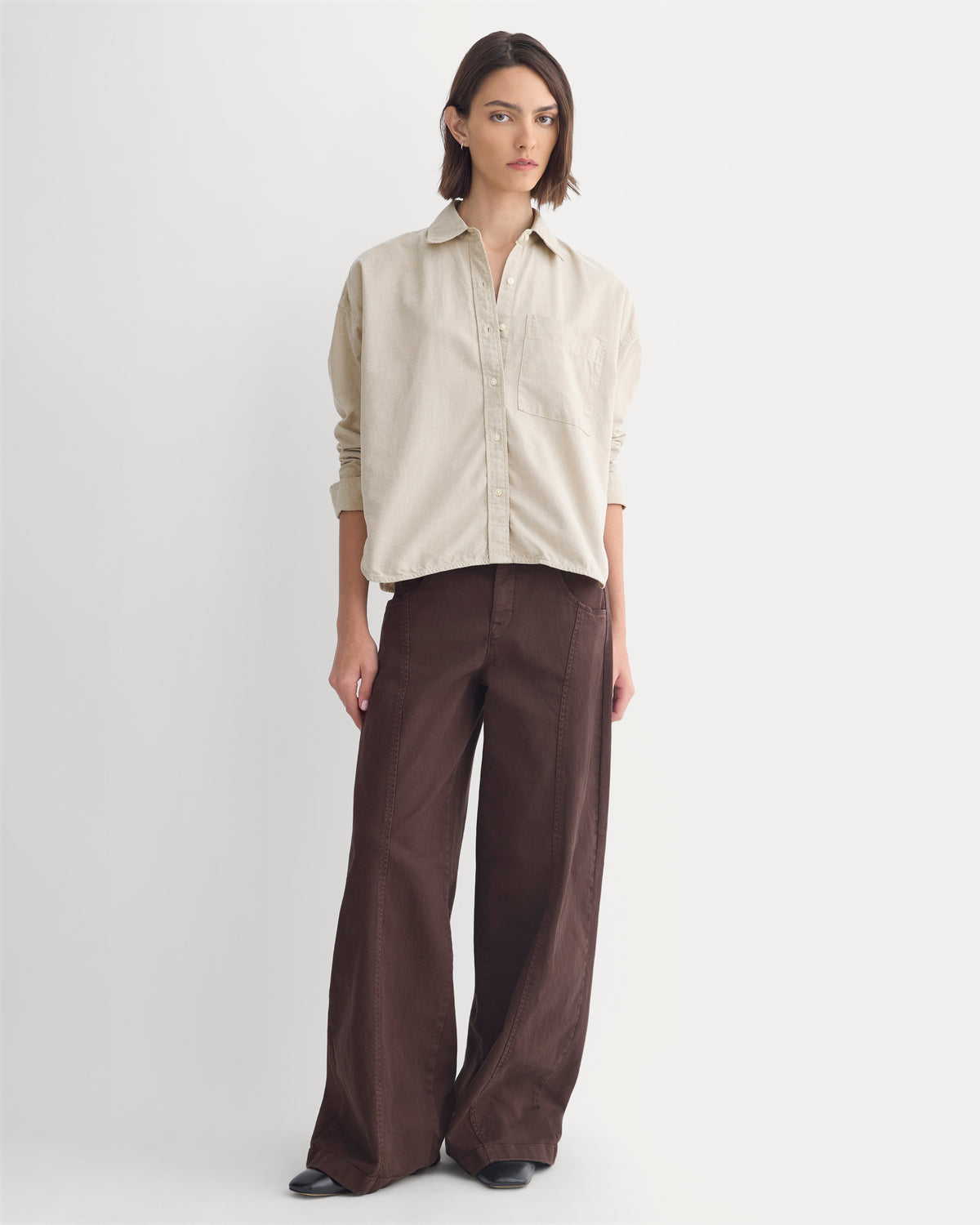 Oxford Boyfriend Shirt | Chinchilla Chambray