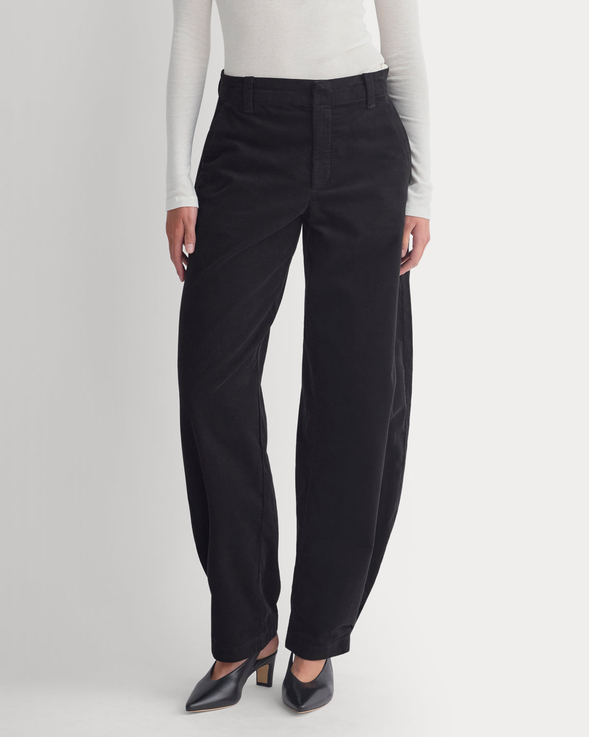 Balloon Pant in Pinwale Corduroy | Black