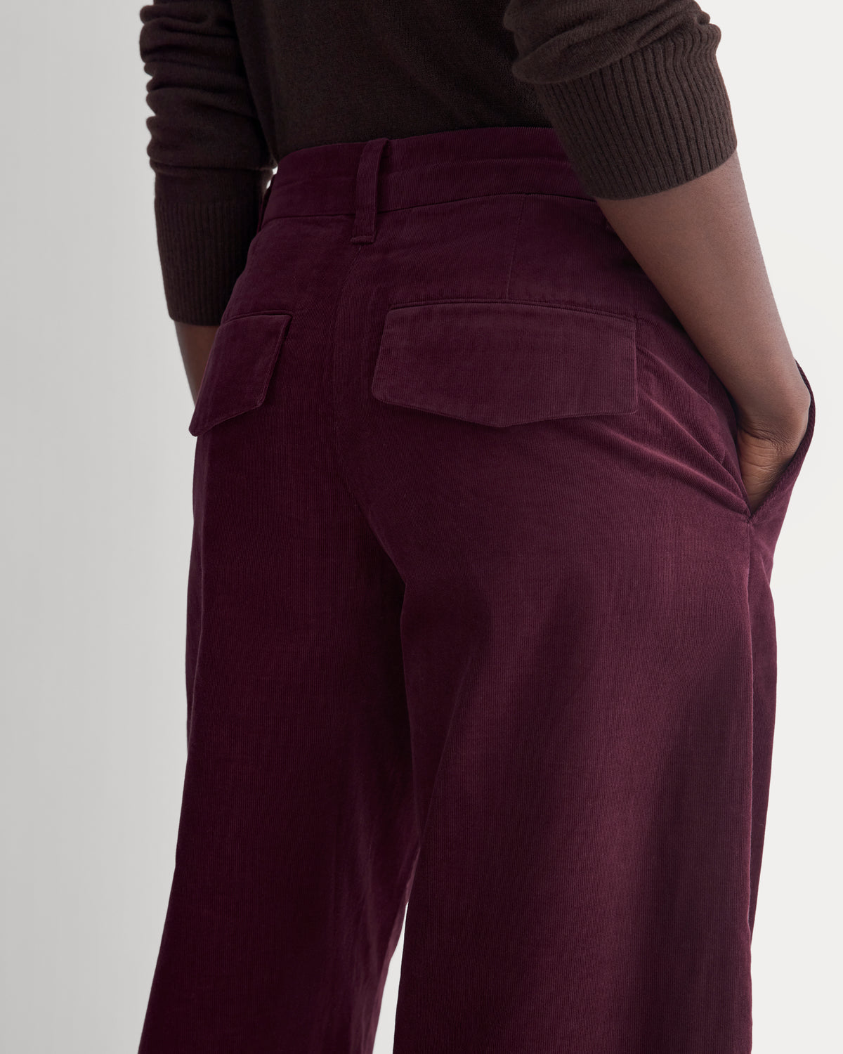 Balloon Pant in Pinwale Corduroy | Deep Plum
