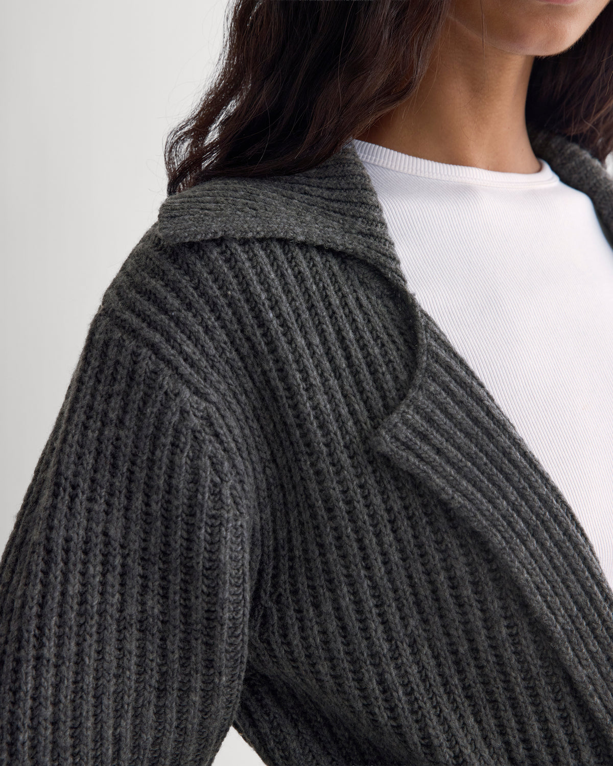 Sweater Robe in Lofty Merino - Better Beige | Zinc