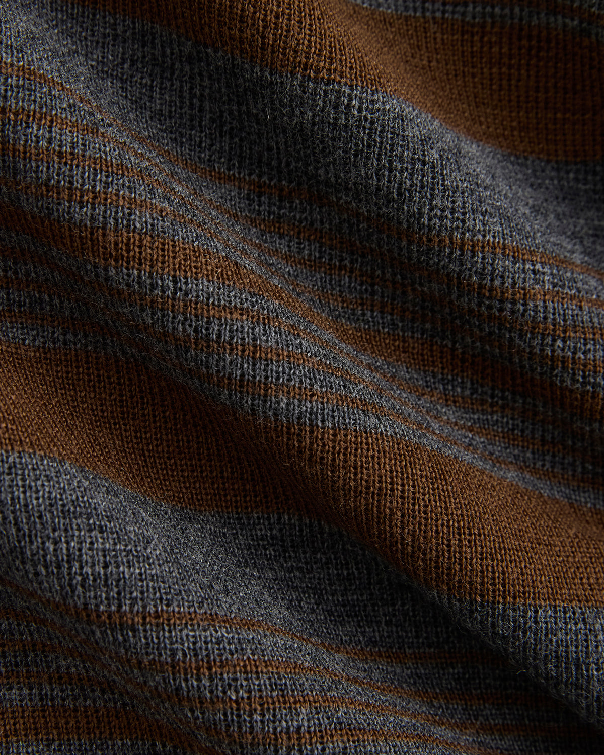 Long-Sleeve Henley in Ultrasoft Merino | Cocoa/Heather Charcoal