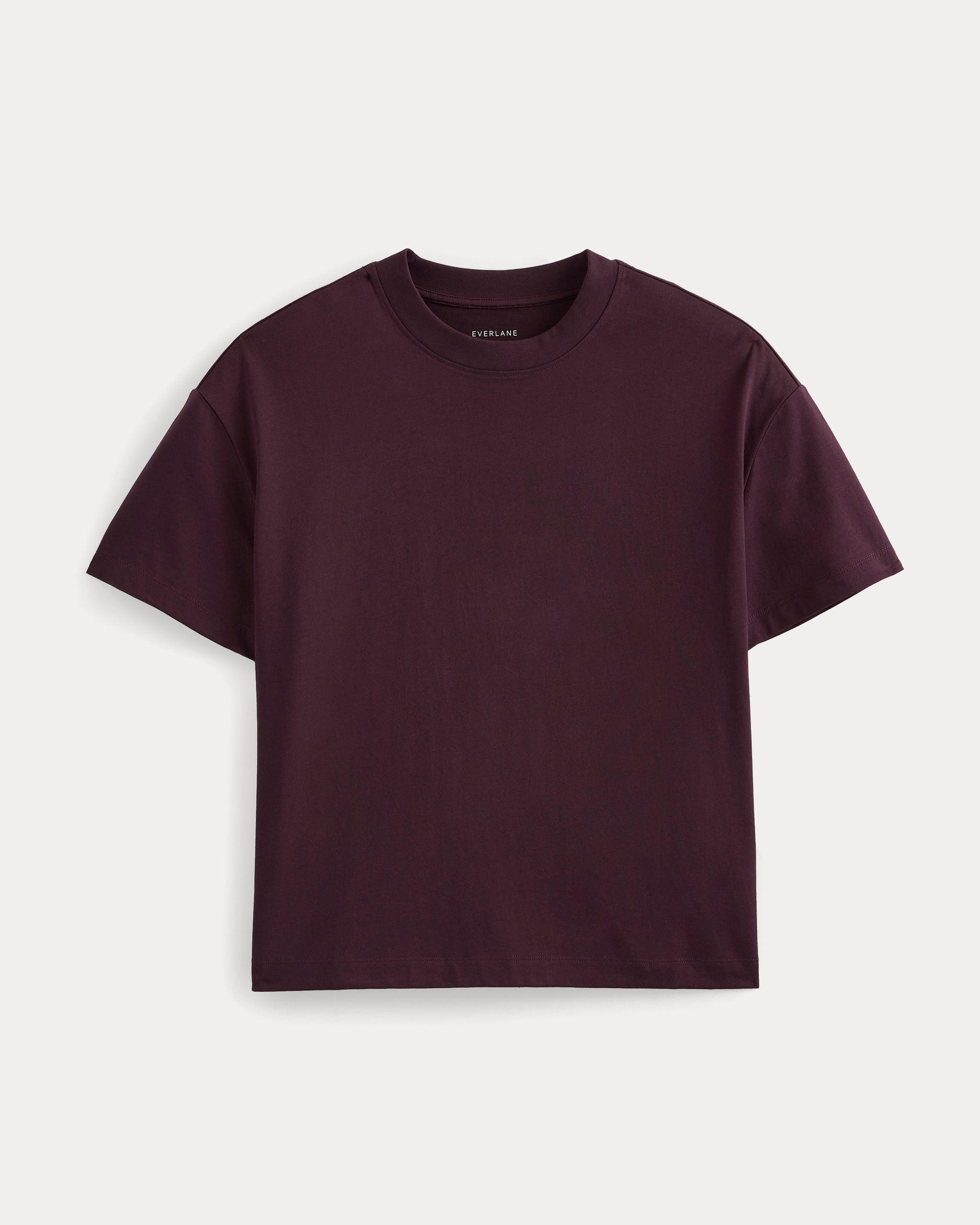 Forever Jersey Oversized Tee | Deep Plum