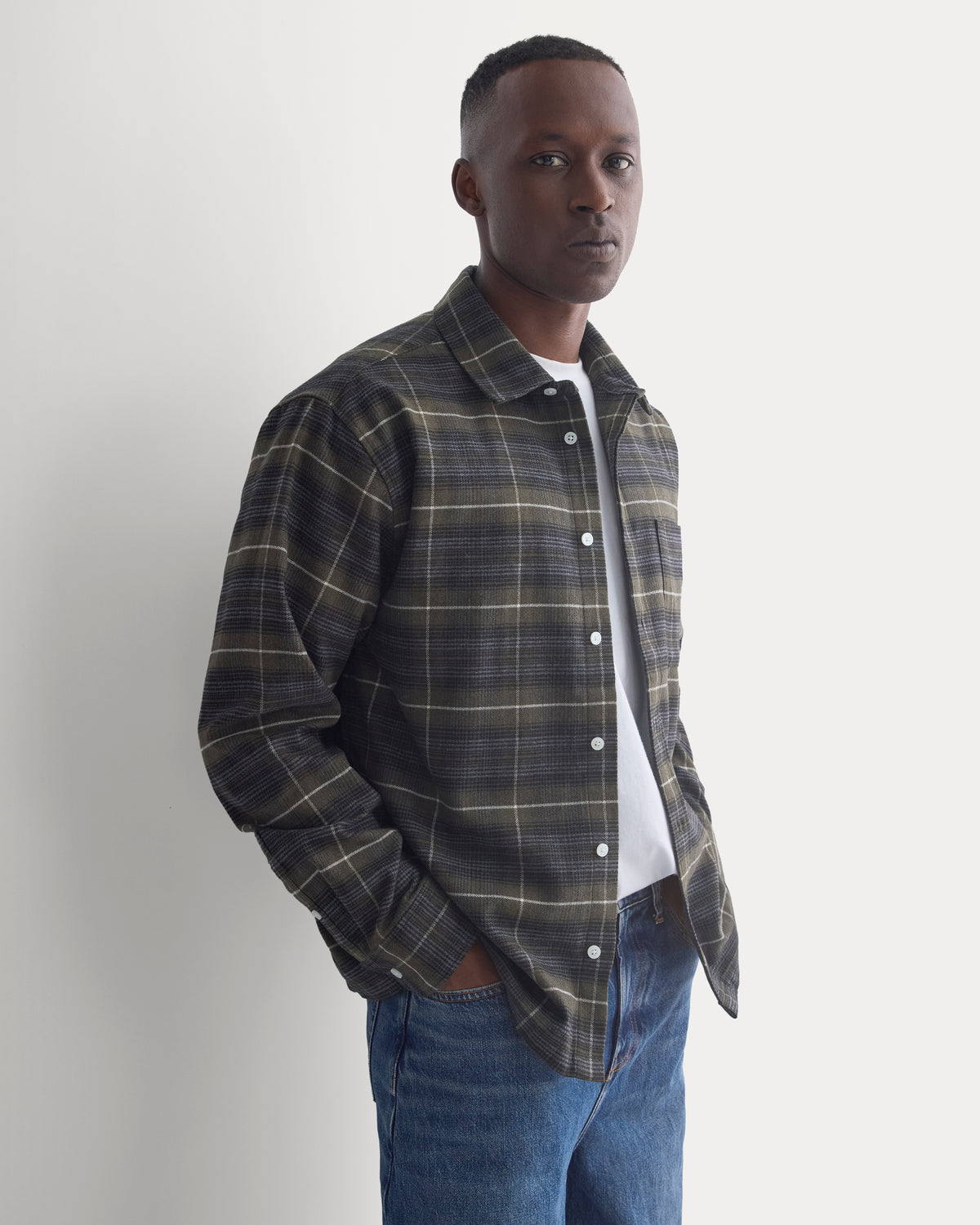 Brushed Flannel Shirt | Heather Beech