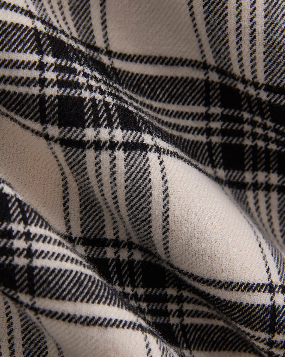 Brushed Flannel Shirt | Birch/Black