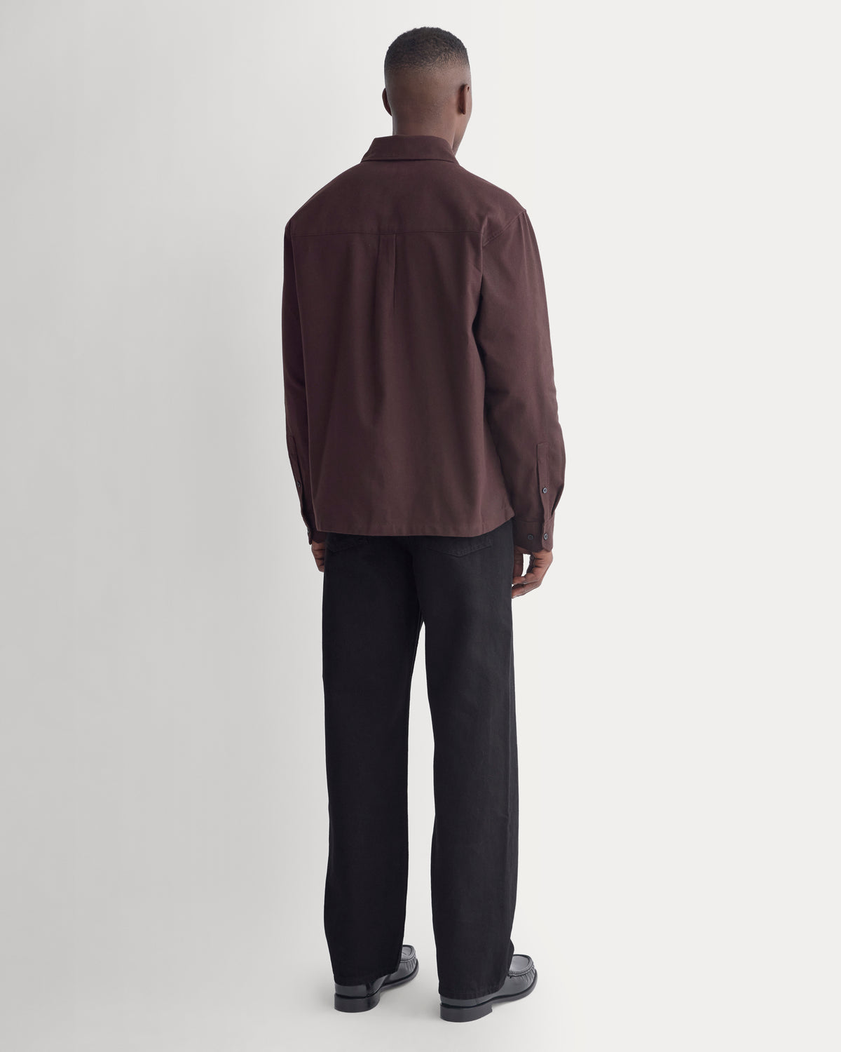 Brushed Flannel Shirt | Dark Chocolate