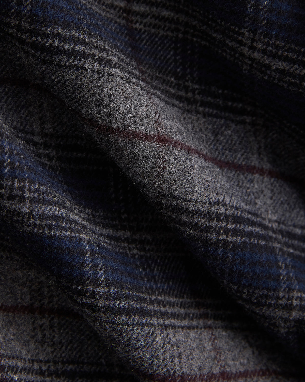 Brushed Flannel Shirt | Navy / Black