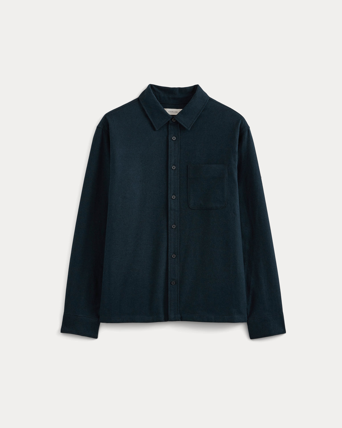 Brushed Flannel Shirt | Navy