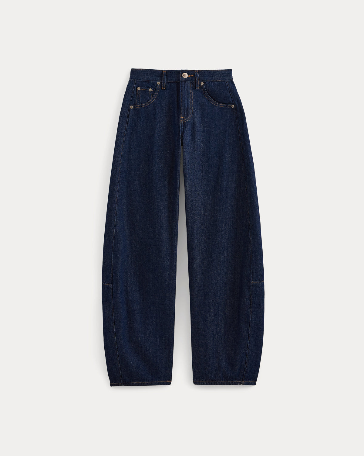 Baggy Barrel-Leg Jean | Dark Indigo