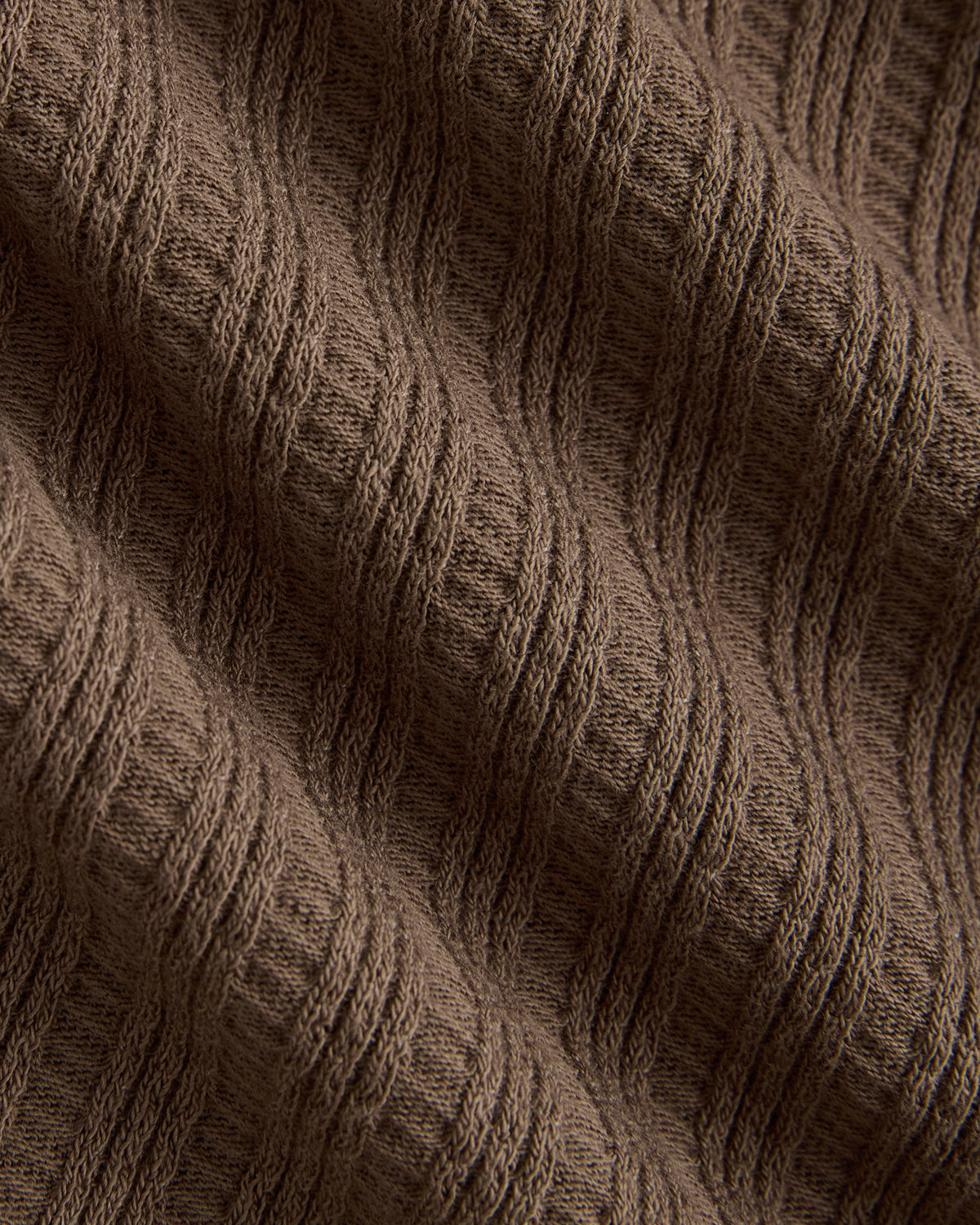 Pointelle Rib Cardigan - Black | Deep Taupe