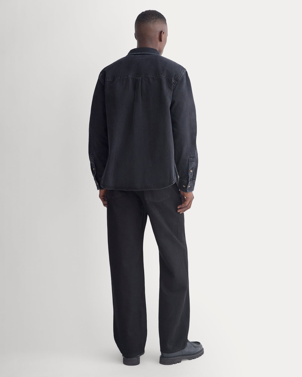 Relaxed Denim Shirt | Washed Black