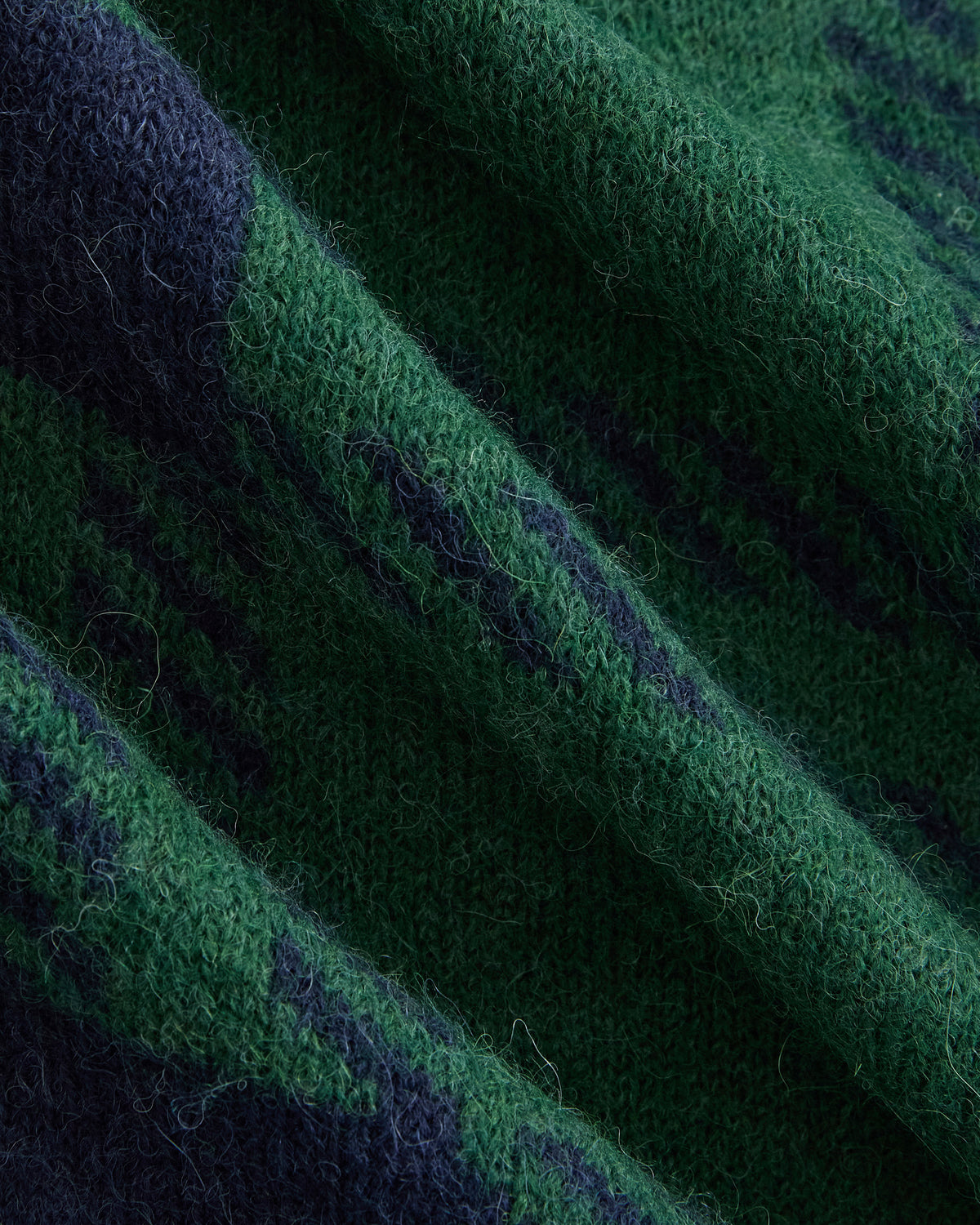 Wool Cashmere Tie-Front Scarf | Eden/True Navy