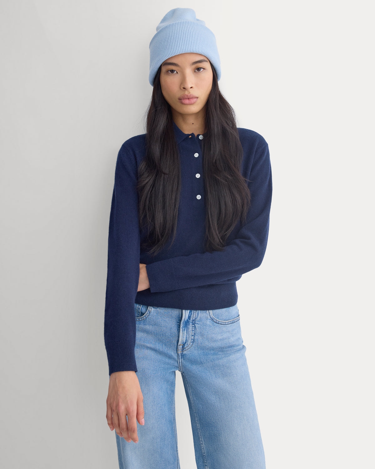 The Cabin Beanie | Cashmere Blue