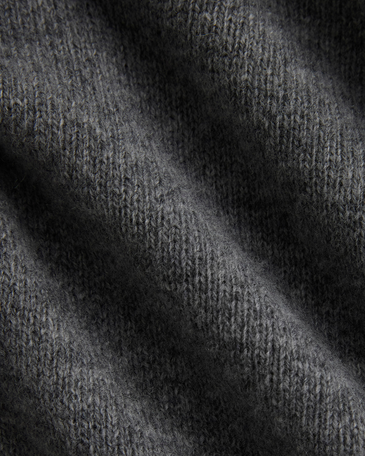 Shrunken Polo in Luxe Merino | Heathered Mid-Grey