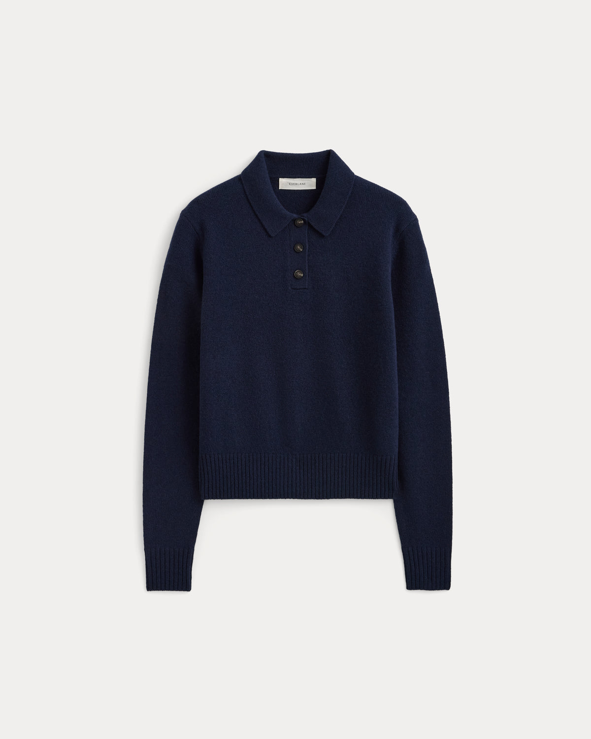 Shrunken Polo in Luxe Merino | Navy