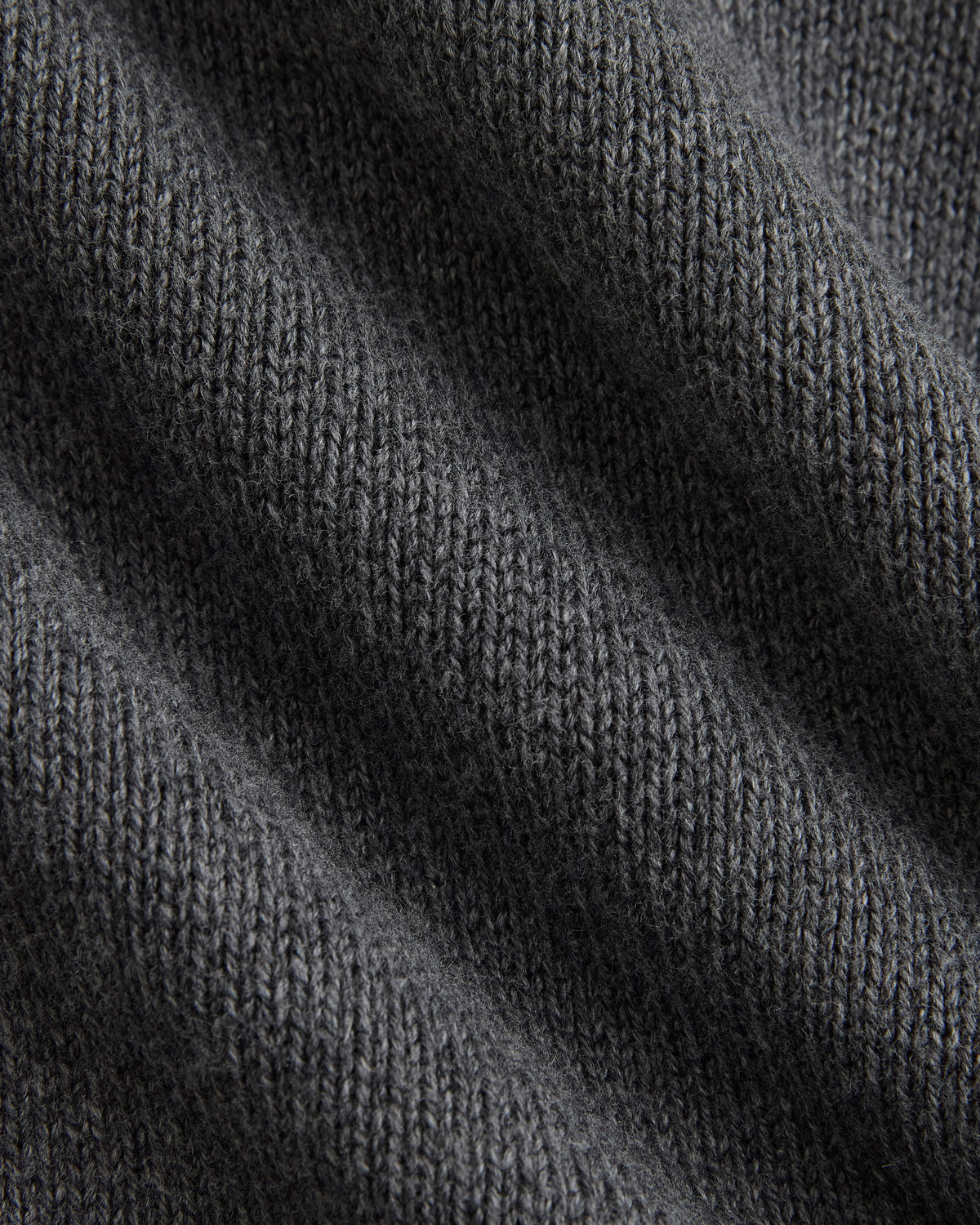 Shrunken Crew Sweater in Everyday Cotton | Heathered Charcoal