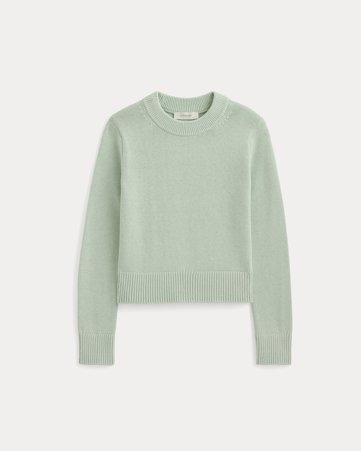 Shrunken Crew Sweater in Everyday Cotton | Lily Green