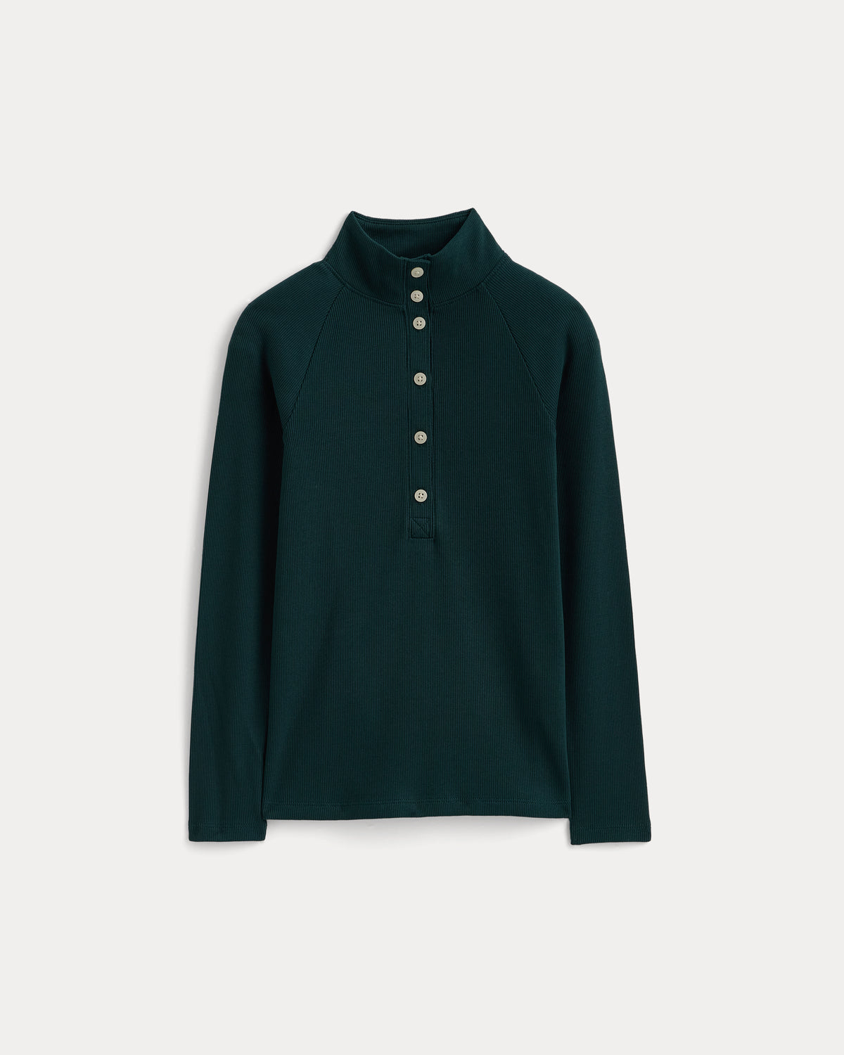 Effortless Rib Raglan Henley | Ponderosa Pine