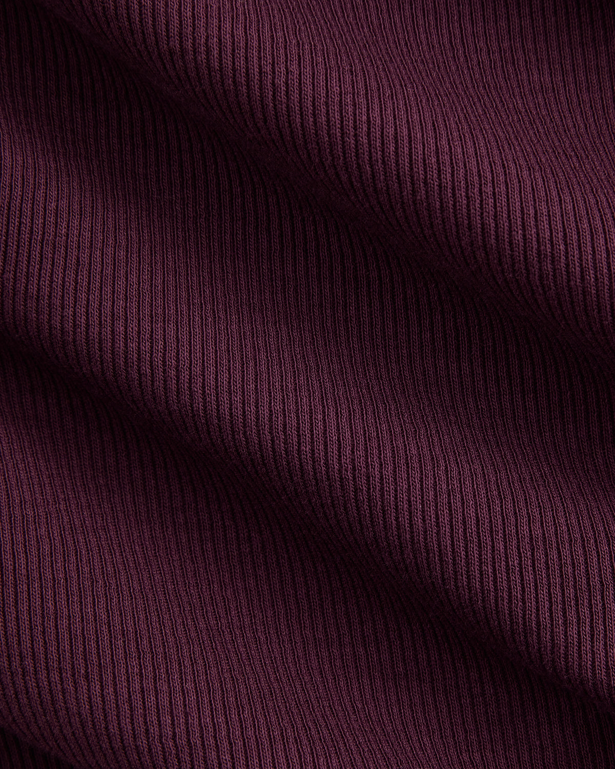 The Luxe Rib Henley | Deep Plum
