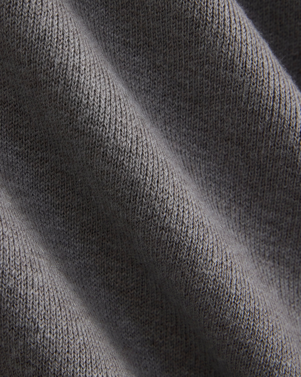 Zip-Up Sweater Jacket in Cotton Merino | Ashen