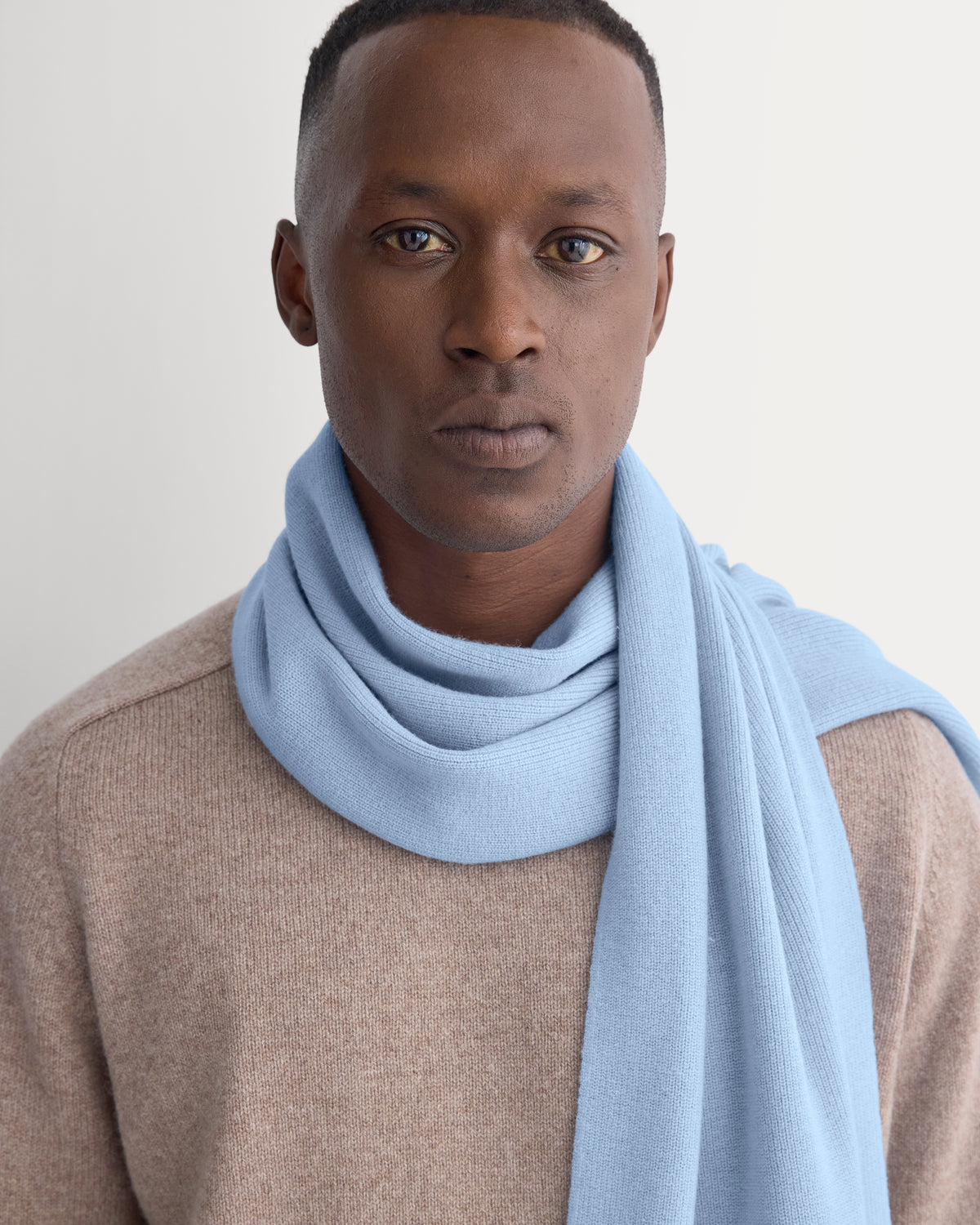 The Cabin Scarf | Cashmere Blue