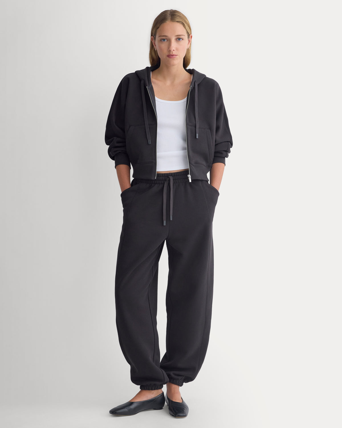 Luxe Fleece Baggy Jogger | Black