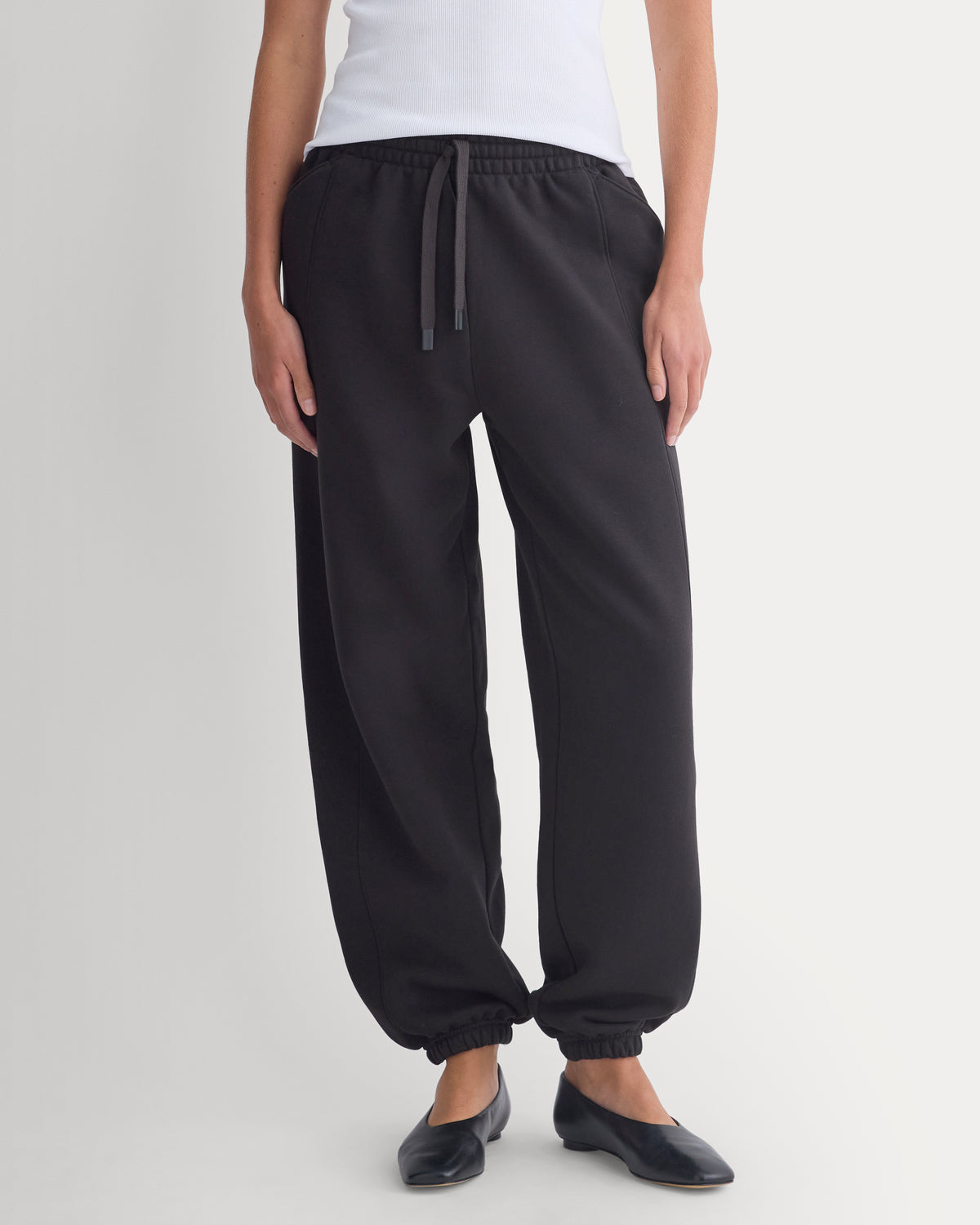 Luxe Fleece Baggy Jogger | Black