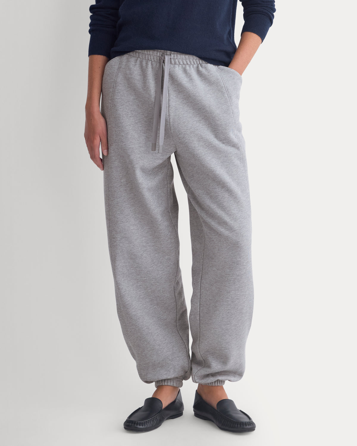 Luxe Fleece Baggy Jogger | Vintage Heather Grey