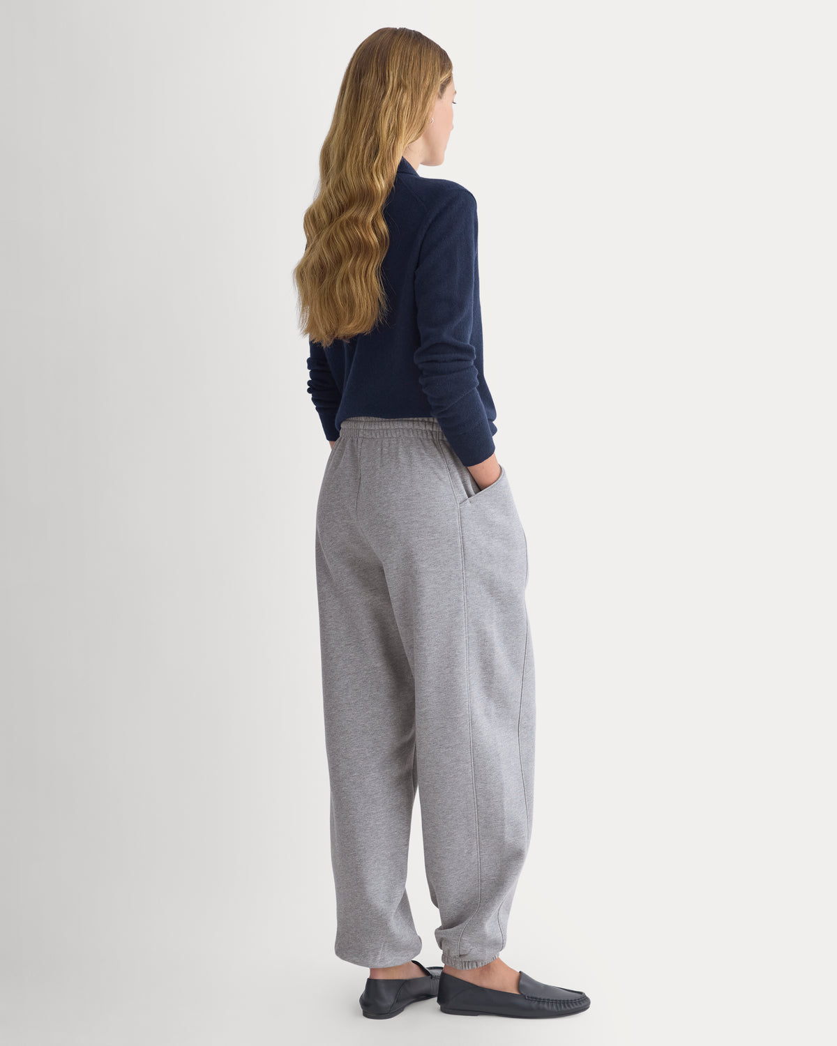 Luxe Fleece Baggy Jogger | Vintage Heather Grey