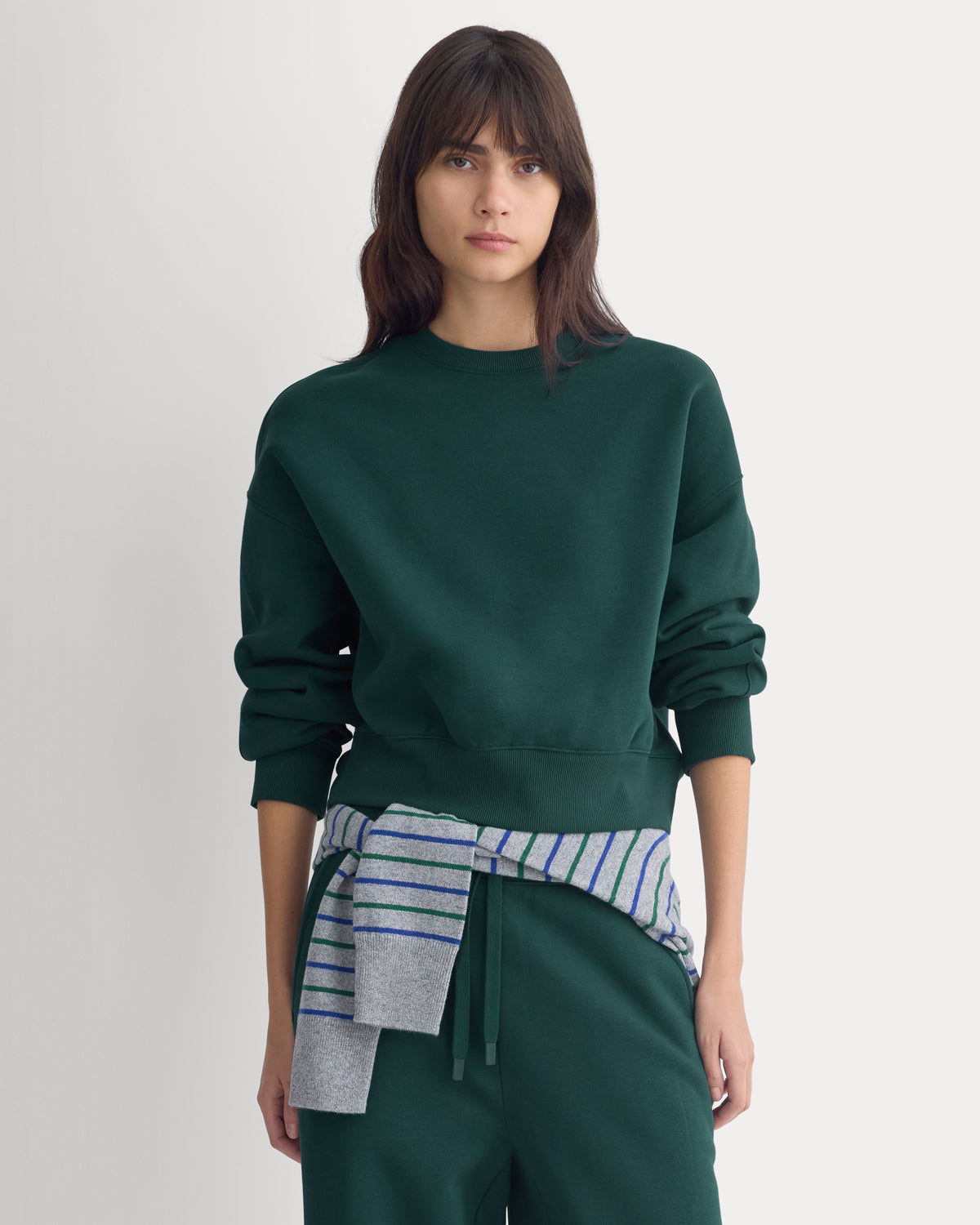 Luxe Fleece Shrunken Crew | Ponderosa Pine