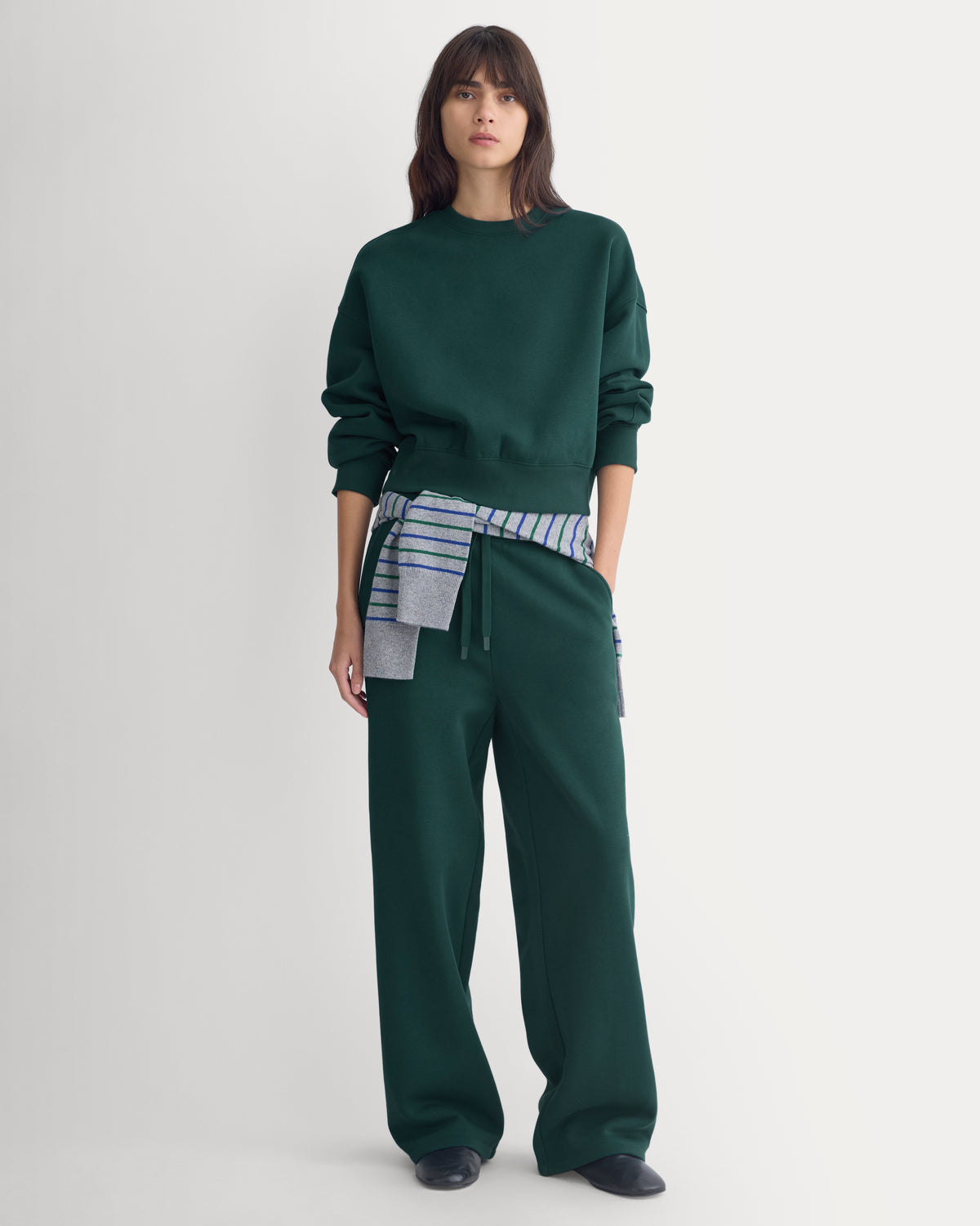 Luxe Fleece Shrunken Crew | Ponderosa Pine