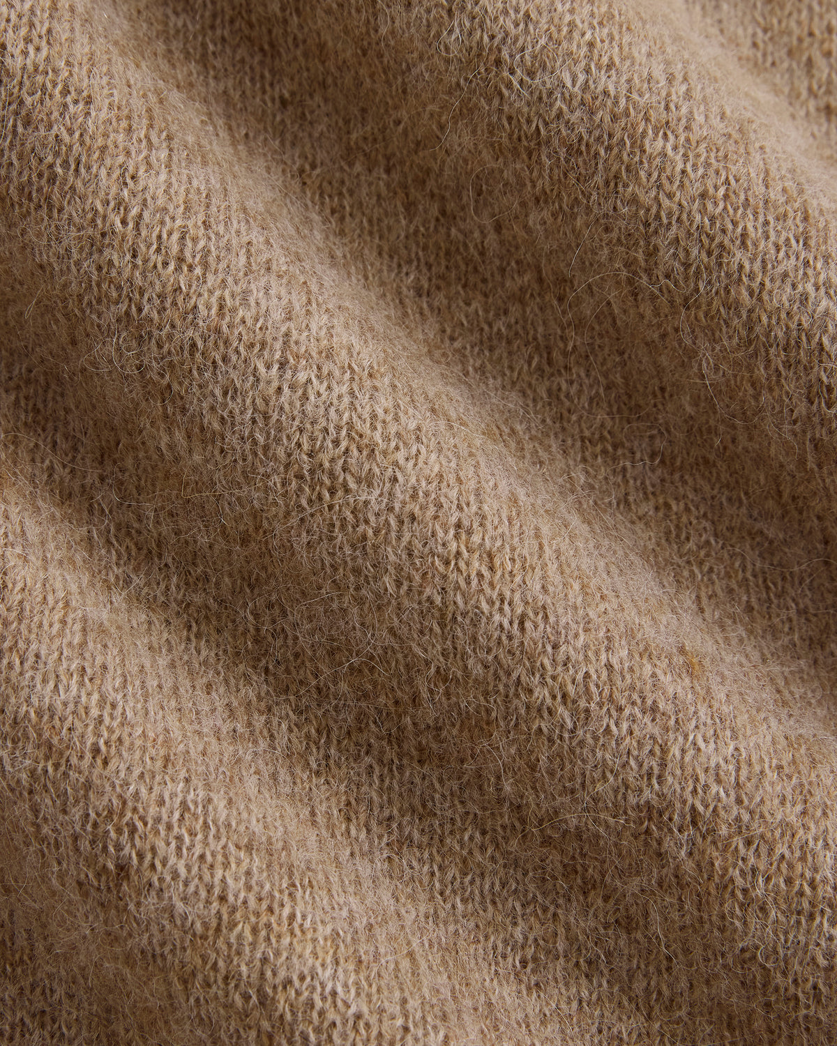 Alpaca Pullover Sweater | Dark Heathered Camel