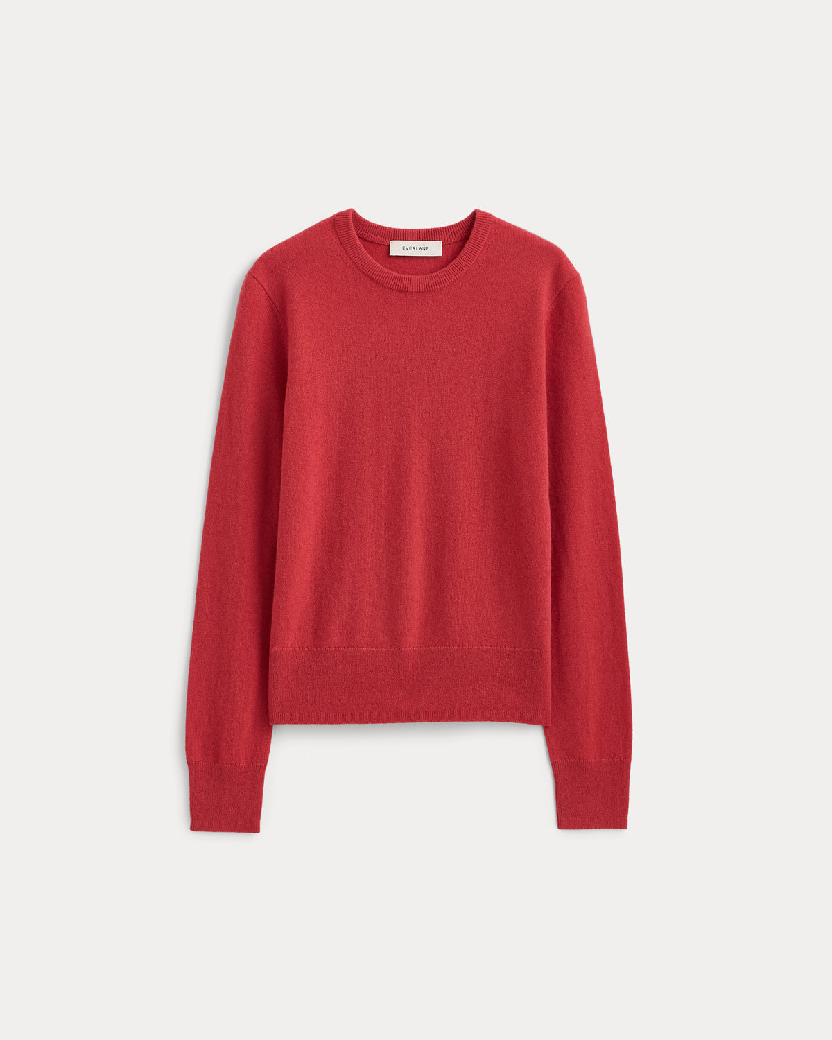 Cashmere Slim Crew Sweater | Vintage Red
