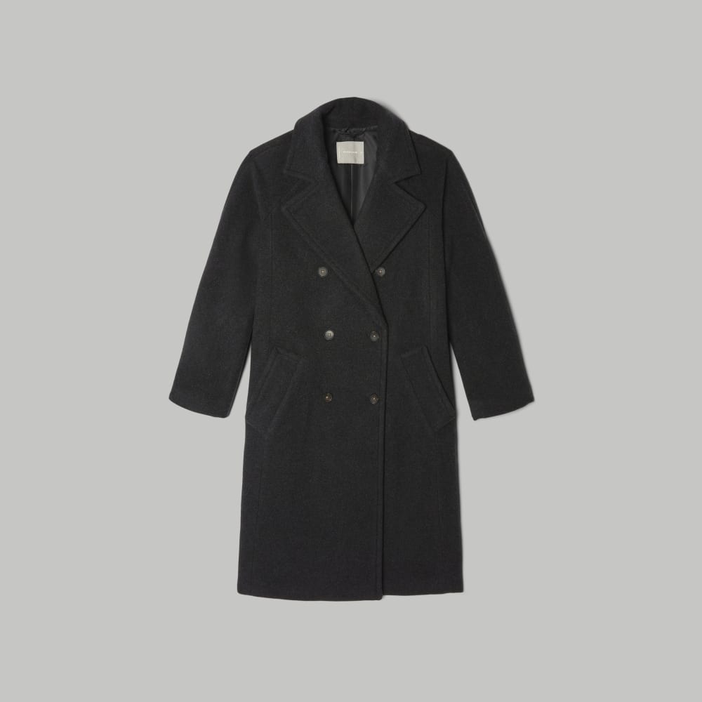 womens-italian-rewool-long-peacoat-heathered-black | alt
