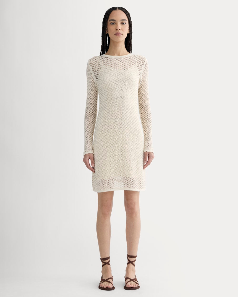 The Lace Knit Mini Dress | Birch Everlane The Lace Knit Mini Dress | Birch Everlane