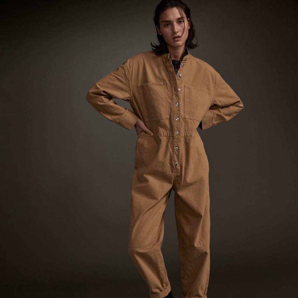 The Canvas Organic Cotton Coverall | Cappuccino – Everlane