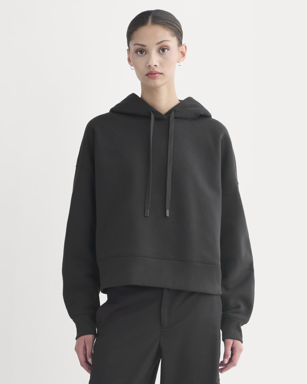 womens-cropped-luxe-fleece-hoodie-black | primary