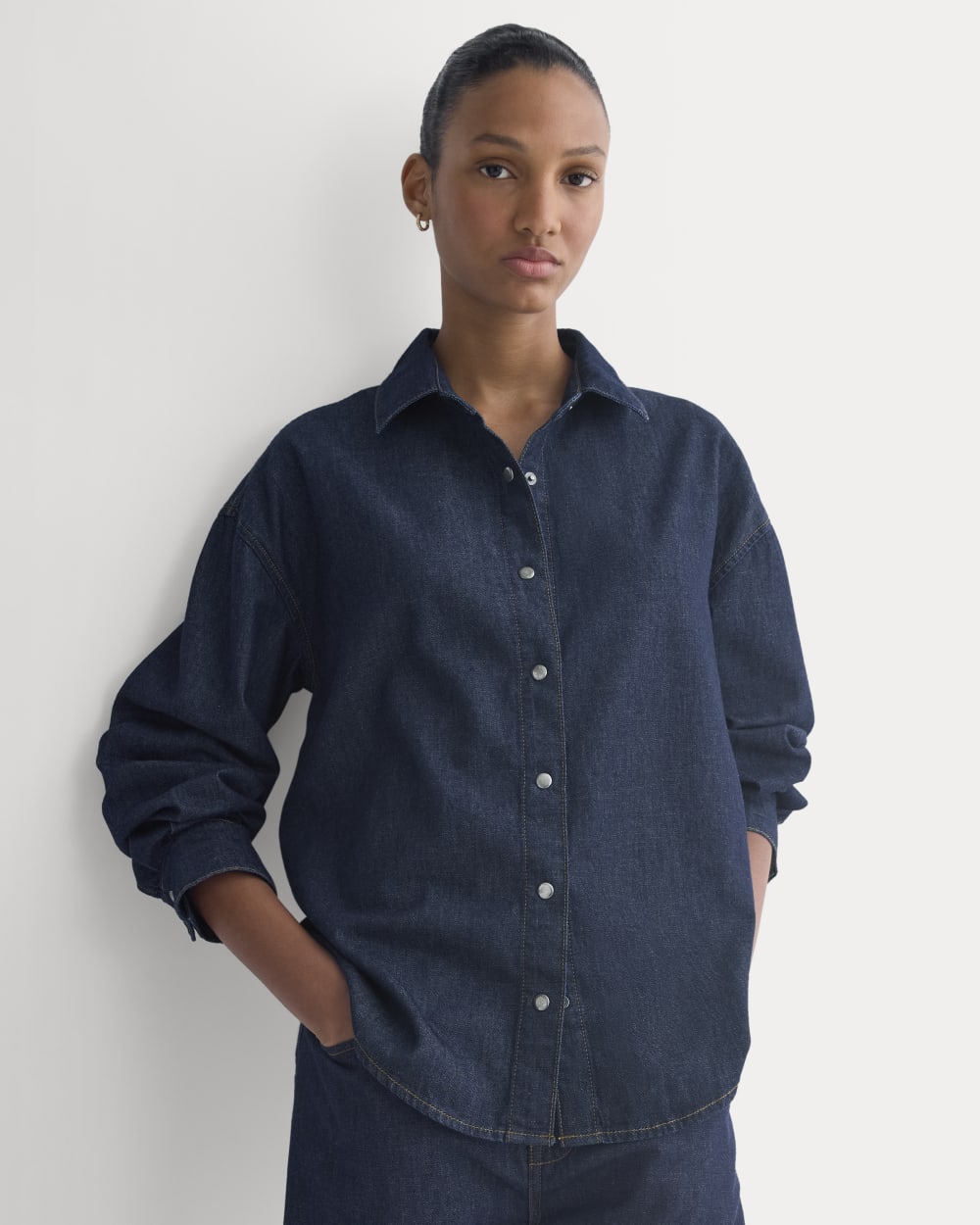 womens-everlane-ebdenim-balboa-shirt-deep-bay-indigo | primary