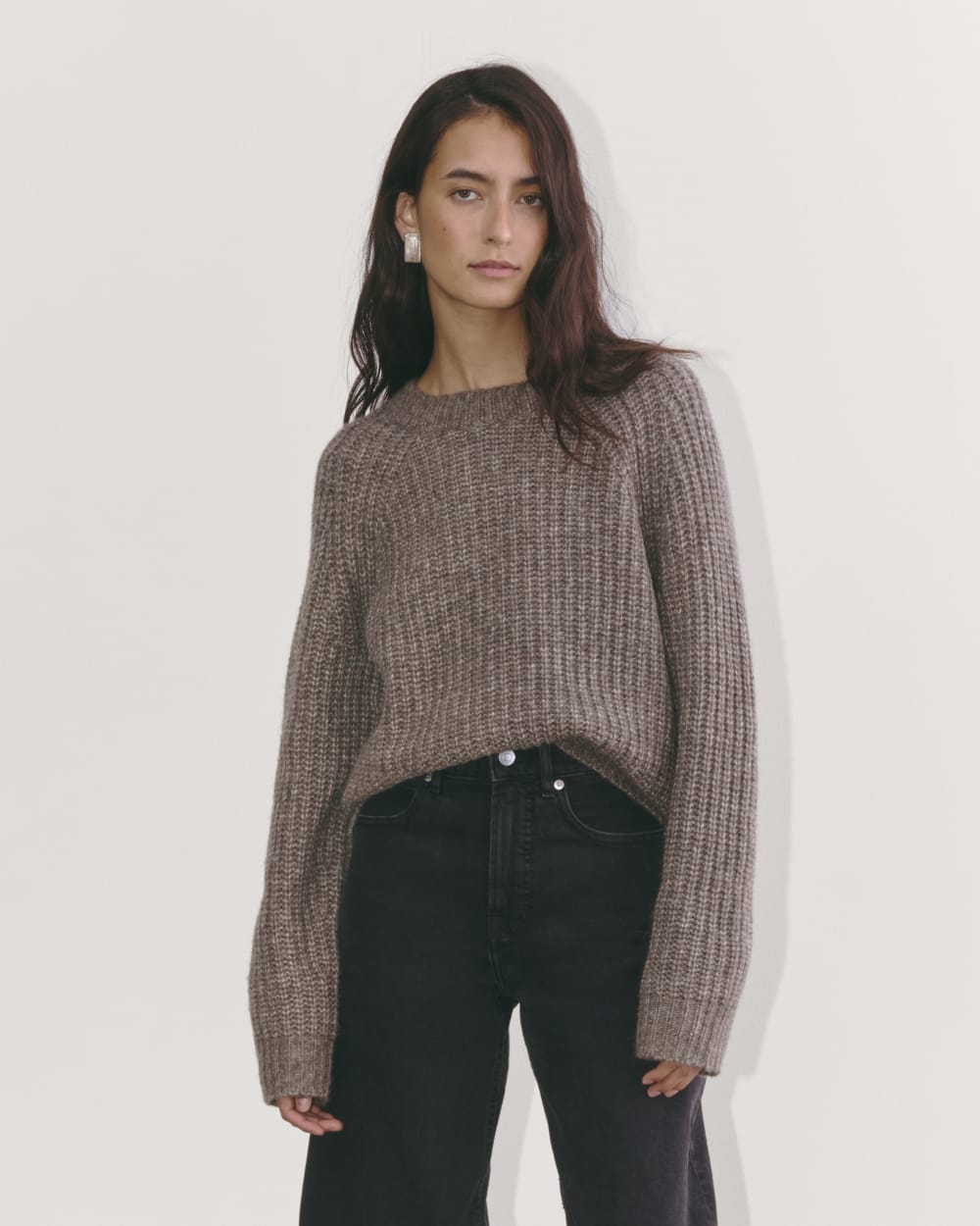 The Fisherman Crew in Cloud | Taupe Melange – Everlane