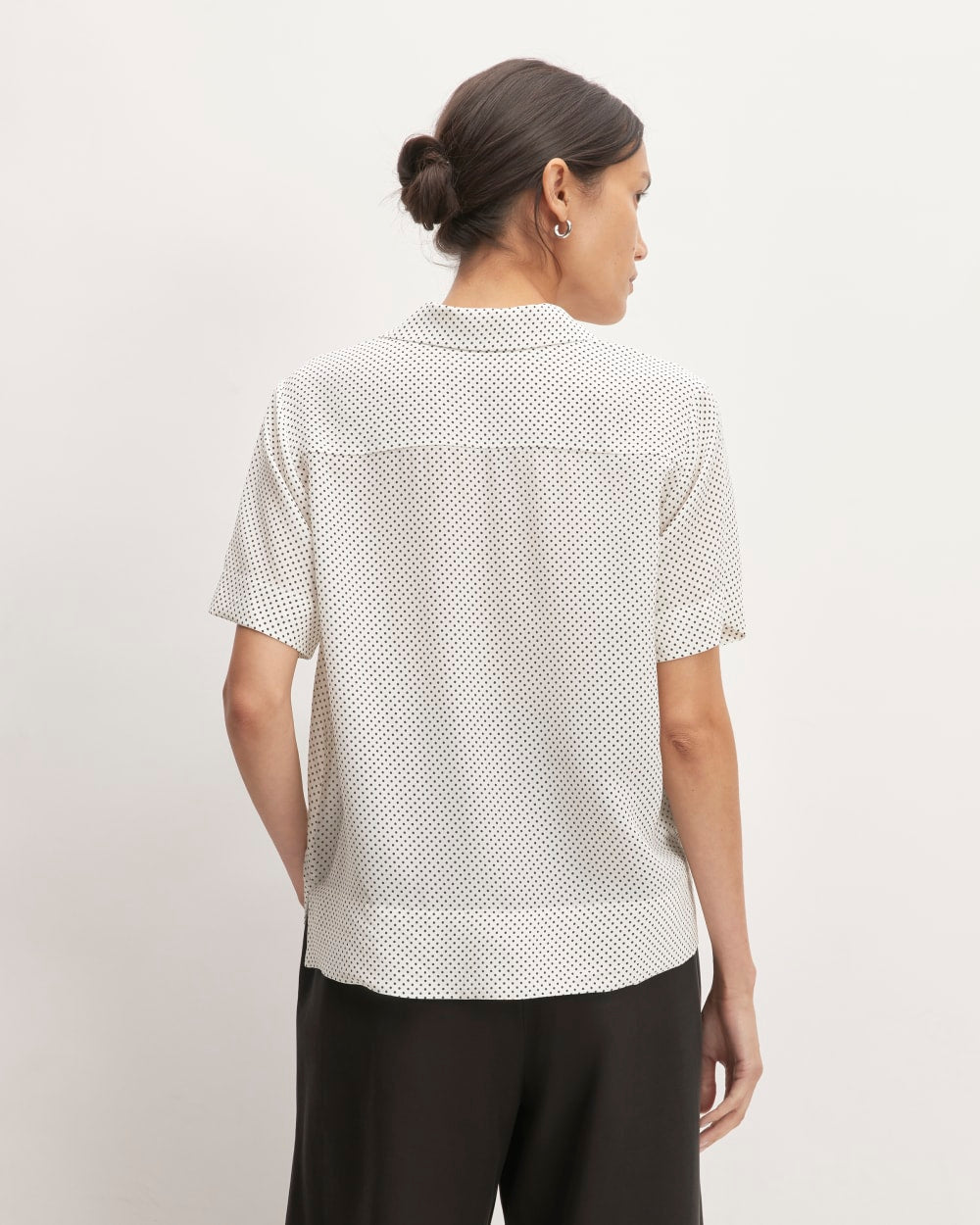 womens-clean-silk-ss-notch-shirt-black-bone-polka-dot