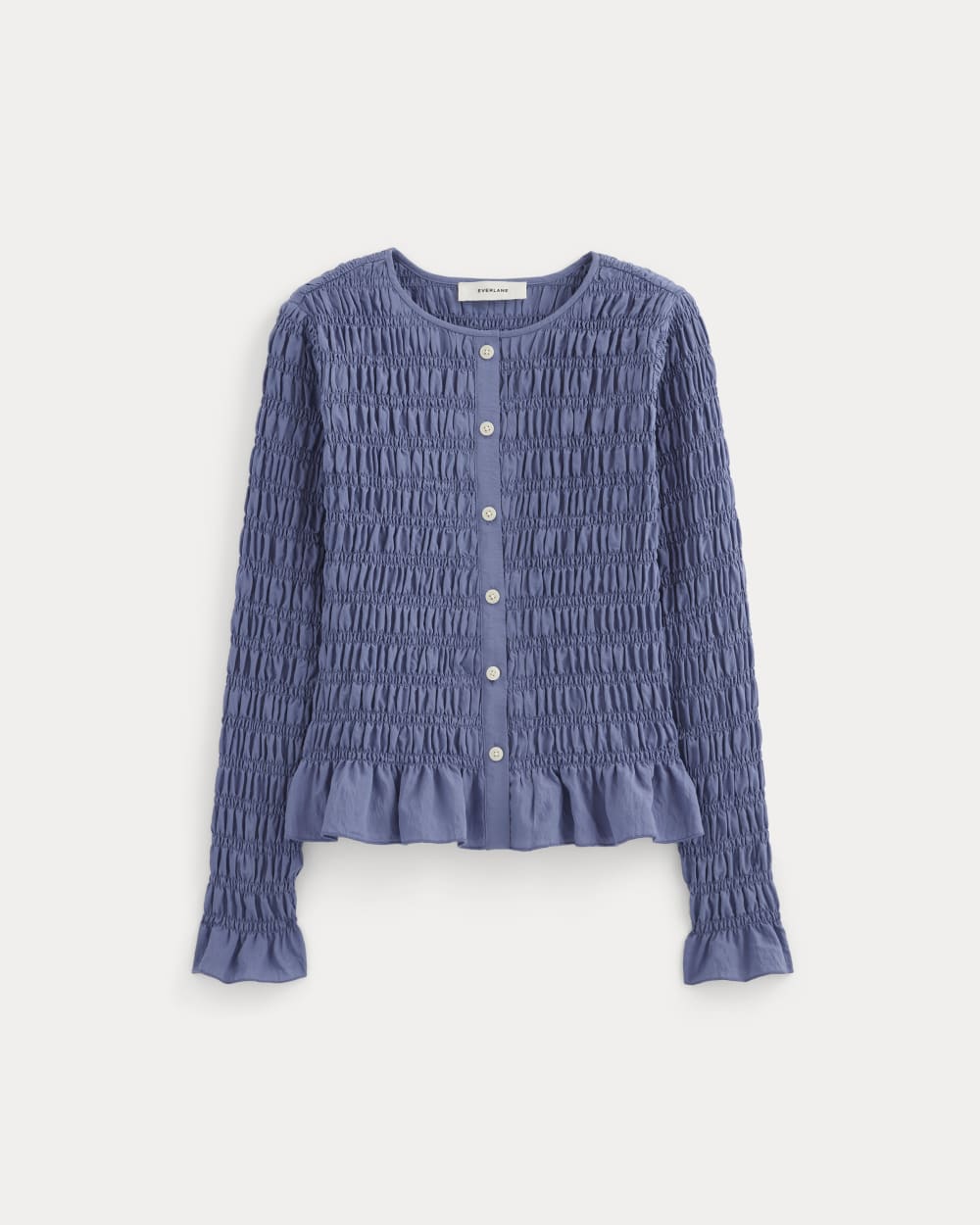 womens-smocked-cardigan-bluedusk | alt
