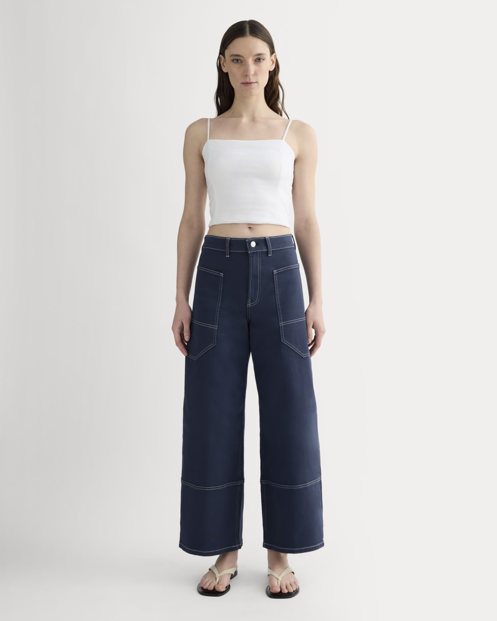 womens-seamed-top-stretch-linen-white