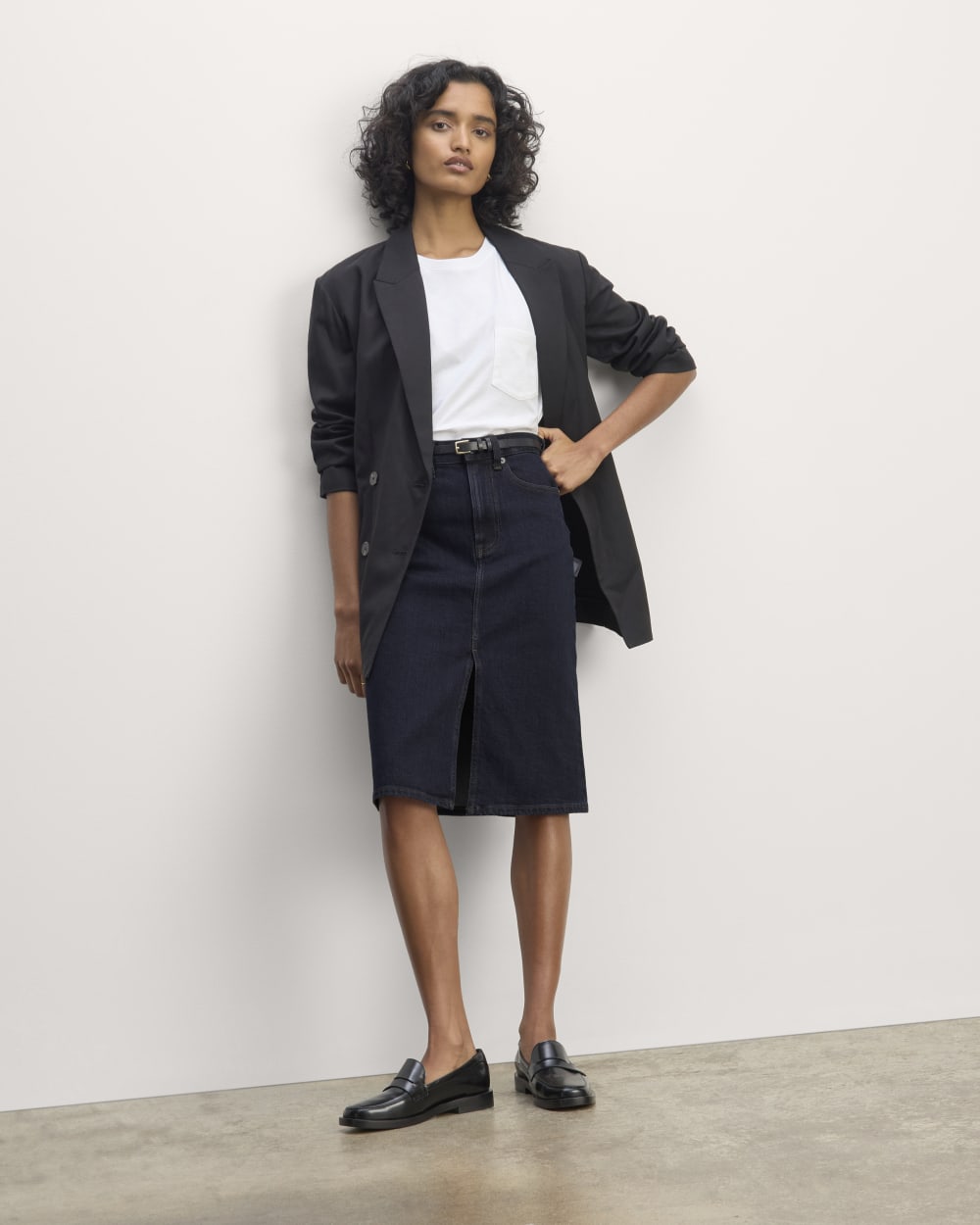 The Mid-Way Skirt Deep Rinse – Everlane