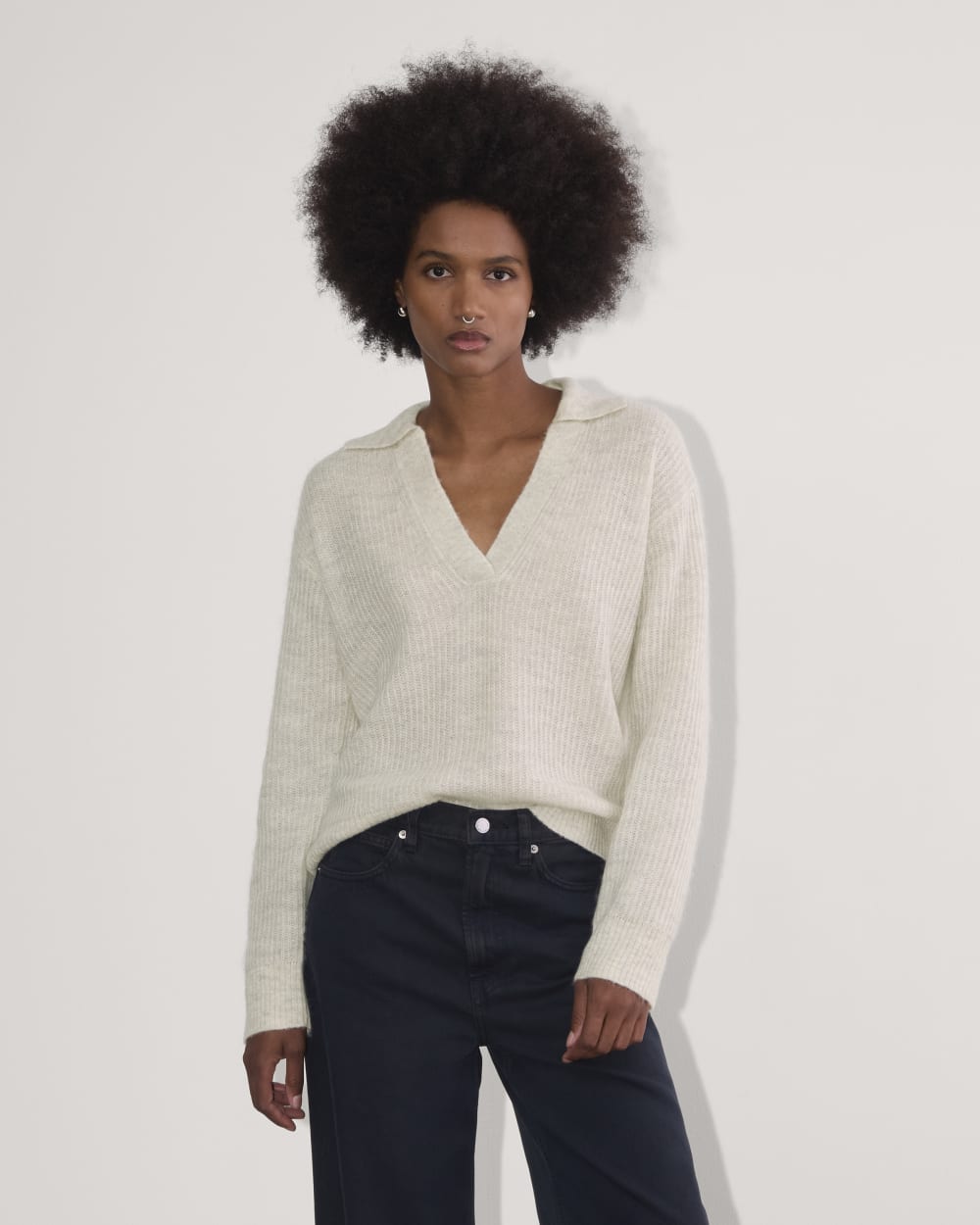 The Oversized Polo in Alpaca | Almond – Everlane